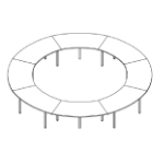 Round Shape Table (16 Persons)