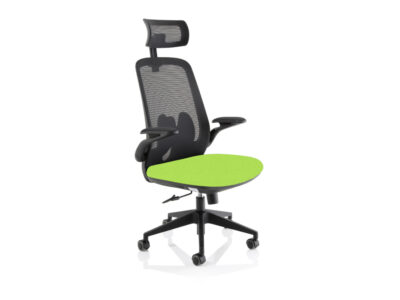 Matilde – Executive Mesh Chair With Headrest Myrrh Green 1