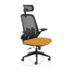 Matilde – Executive Mesh Chair With Headrest Senna Yellow