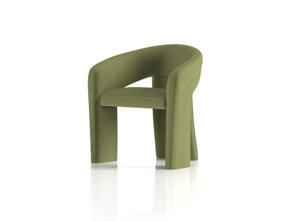 Pasquale Forest Green Desinger Armchair 5