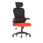 Sofia 1 – Task Operator Mesh Back Fabric Seat With Headrest Tabasco Orange