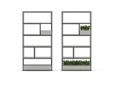 Feb Bookcase With Optional Cubby Unit And Plant Box 19