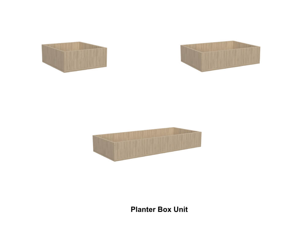 Feb Bookcase With Optional Cubby Unit And Plant Box 5