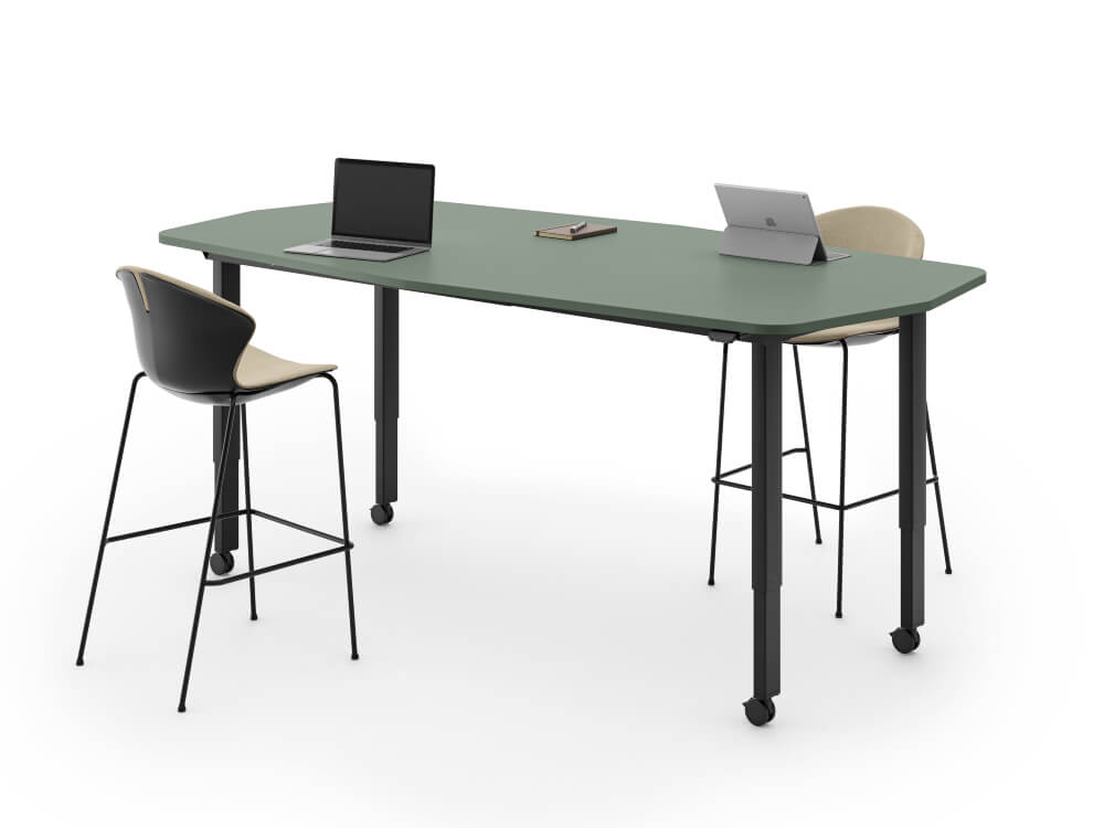 Jax – Height Adjustable Meeting Table With Optional Hoop Leg 8