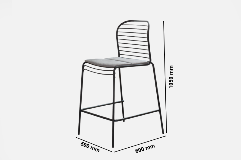 June 2 Skid Base & 4 Legged Stool Size Image 1