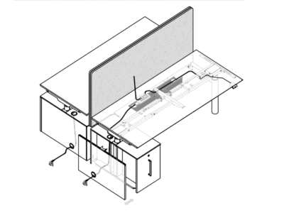 Nuvalia 1 – Back To Back Height Adjustable Operational Office Desk For 2, 4 And 6 Persons 07