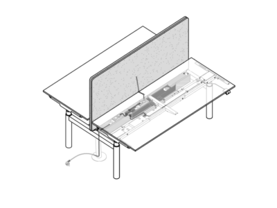 Nuvalia 1 – Back To Back Height Adjustable Operational Office Desk For 2, 4 And 6 Persons 08