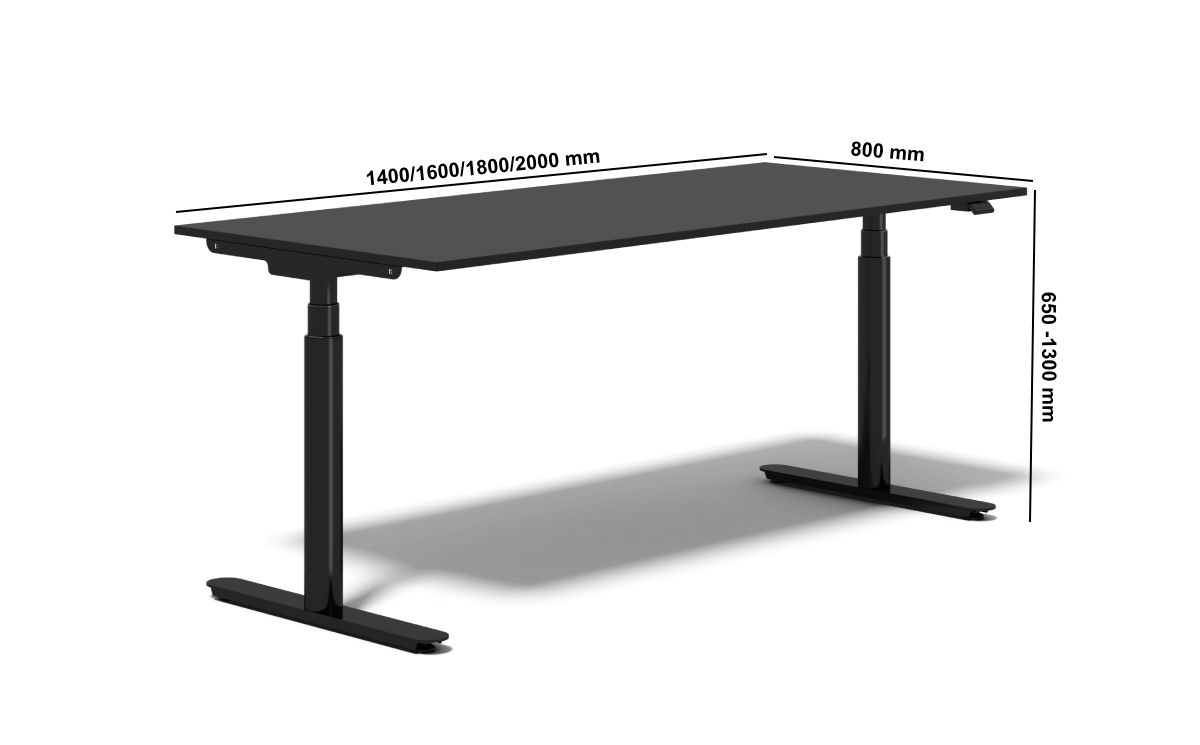 Nuvalia – Height Adjustable Executive Desk With Optional Credenzanuvalia – Height Adjustable Executive Desk With Optional Credenza Size Image