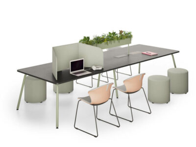 Orsa Rectangular Meeting Table With Optional Planter 4
