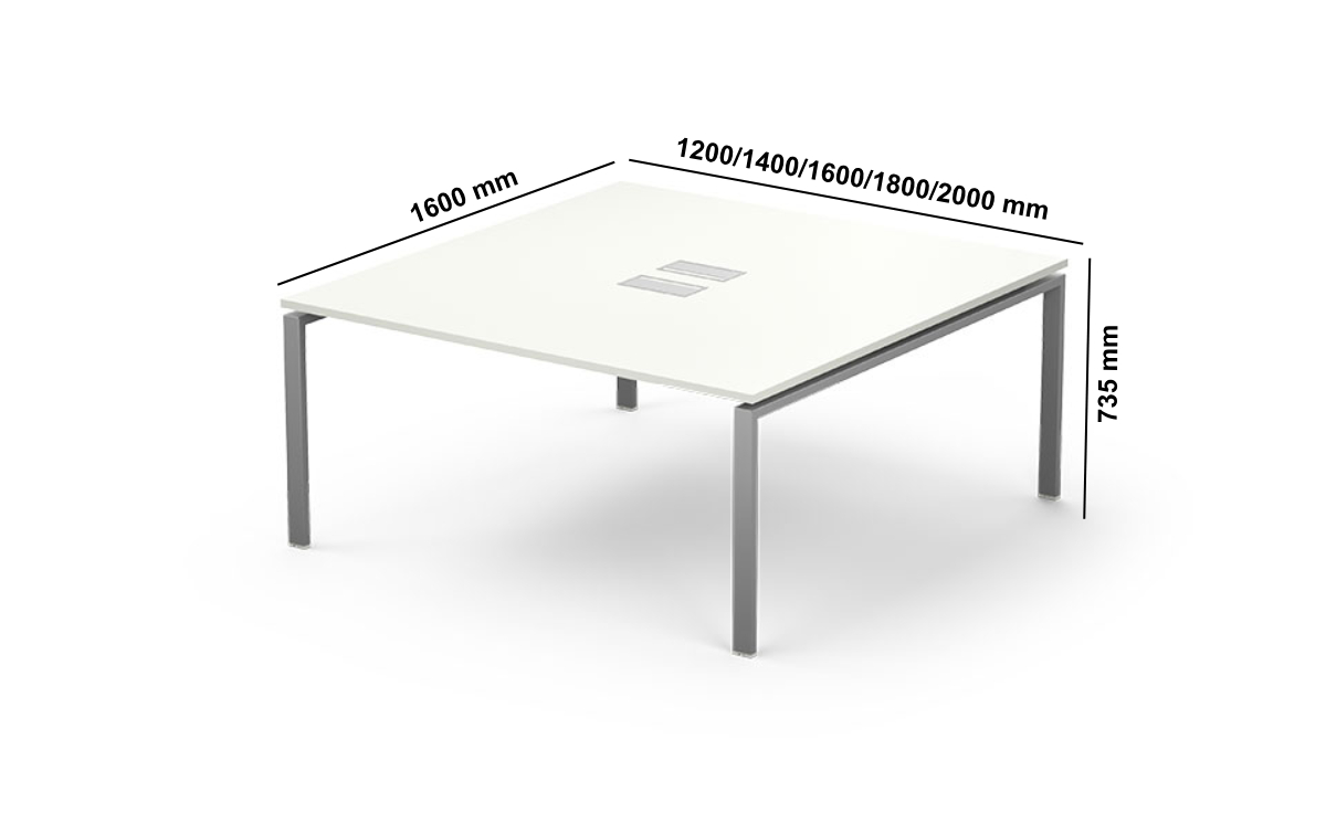 Roche 2 Workstation For 2 Person Size