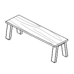 Large Bench (L1360 x D360 x H460)