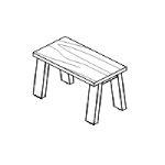 Small Bench (L680 x D360 x H460)