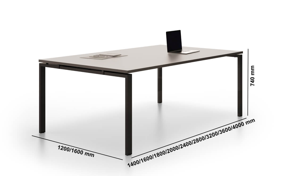 Carlo Square And Rectangular Meeting Table Size