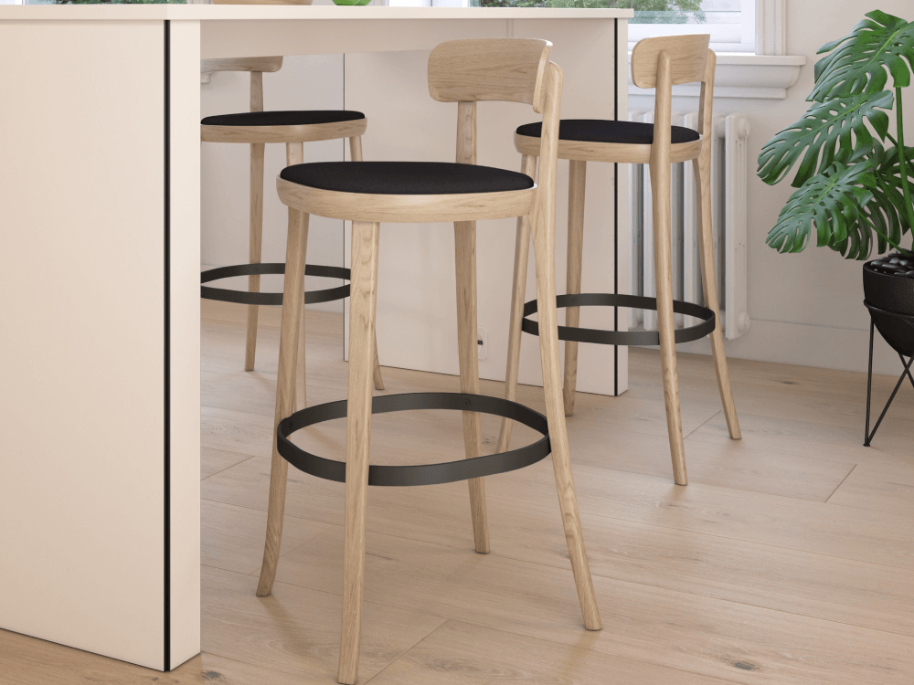 Delfina – Wooden Frame Meeting Room Chair And Stool 03 Img