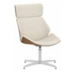 L740 x D740 x H1040 (High Back Four-Star Swivel Headrest Chair)