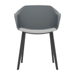 L595 x D455 x H810 (Plastic Chair with Upholstered Seat)