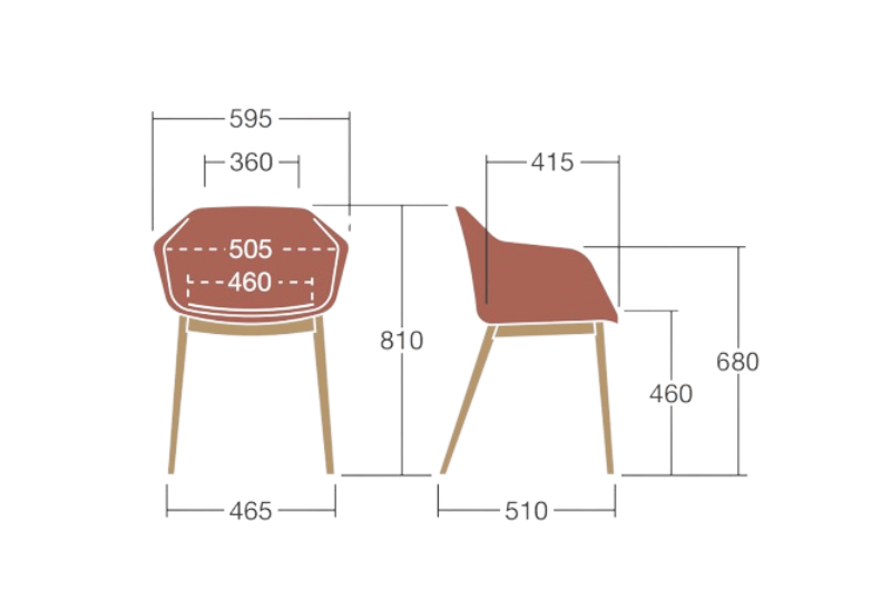 Jiana – Multi Purpose Chair Dimensions Img