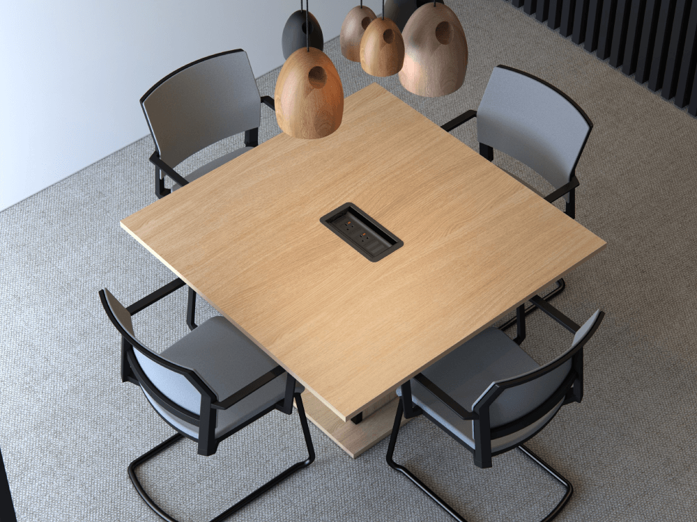 Jino Square, Rectangle Shaped Standard Conference Table 04 Img