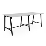 Lido – Medium And High Height Rectangular Meeting Table With Optional Castor Sketch 10