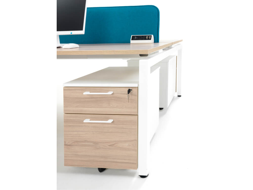 Lima 1 Double Bench Desk For 2, 4 And 6 Persons With U, A Or O Legs 14