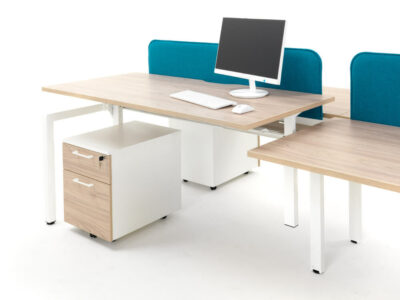 Lima 1 Double Bench Desk For 2, 4 And 6 Persons With U, A Or O Legs 5