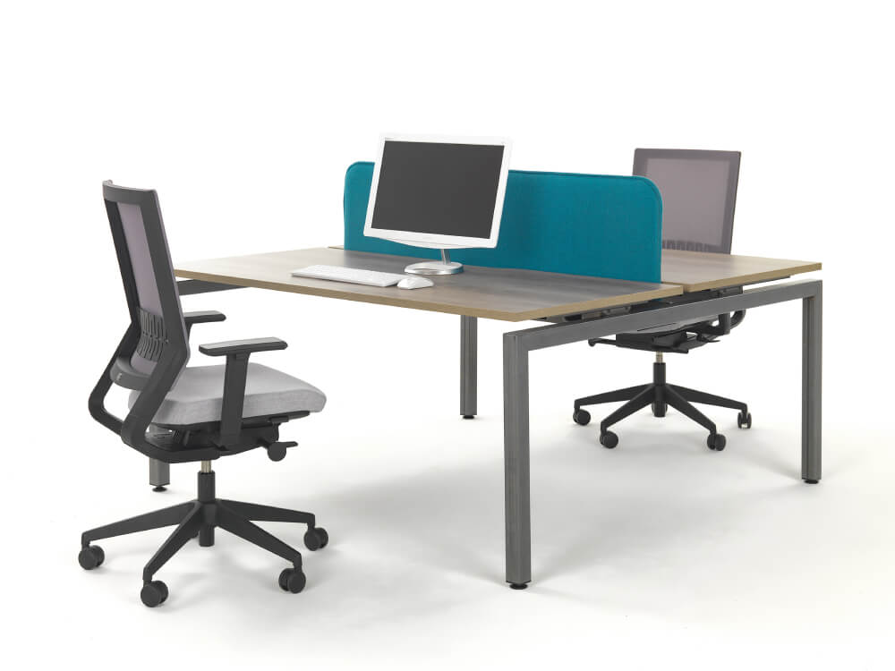 Lima 1 Double Bench Desk For 2, 4 And 6 Persons With U, A Or O Legs 6