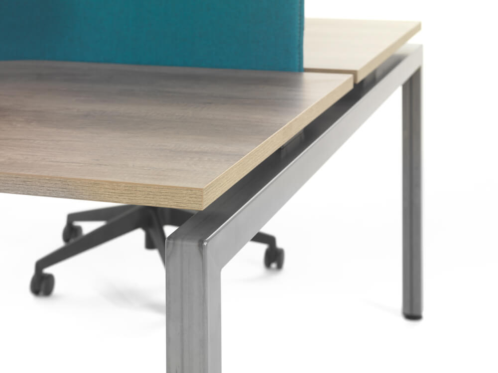 Lima 1 Double Bench Desk For 2, 4 And 6 Persons With U, A Or O Legs 8