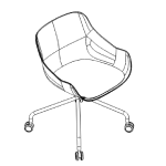 Maanami 1 – 4 Start Base Chair With Castors