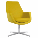 L710 x D850 x H1030 (Medium Back Polished Four-Star Swivel Chair)