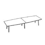 Medium Barrel Shape Table(10 And 12 Person)