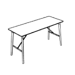 Medium Rectangle Shape Table (6 and 8 Person)