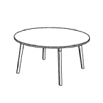 Round Shape Table (4 and 6 Person)