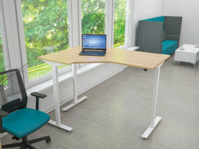 Savino Electric Height Adjustable Desk With Optional Return 2