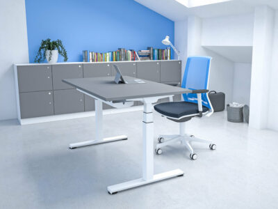 Savino Electric Height Adjustable Desk With Optional Return 3