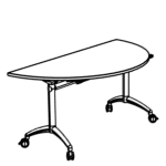 Semi-Round Shape Table (4 Persons)