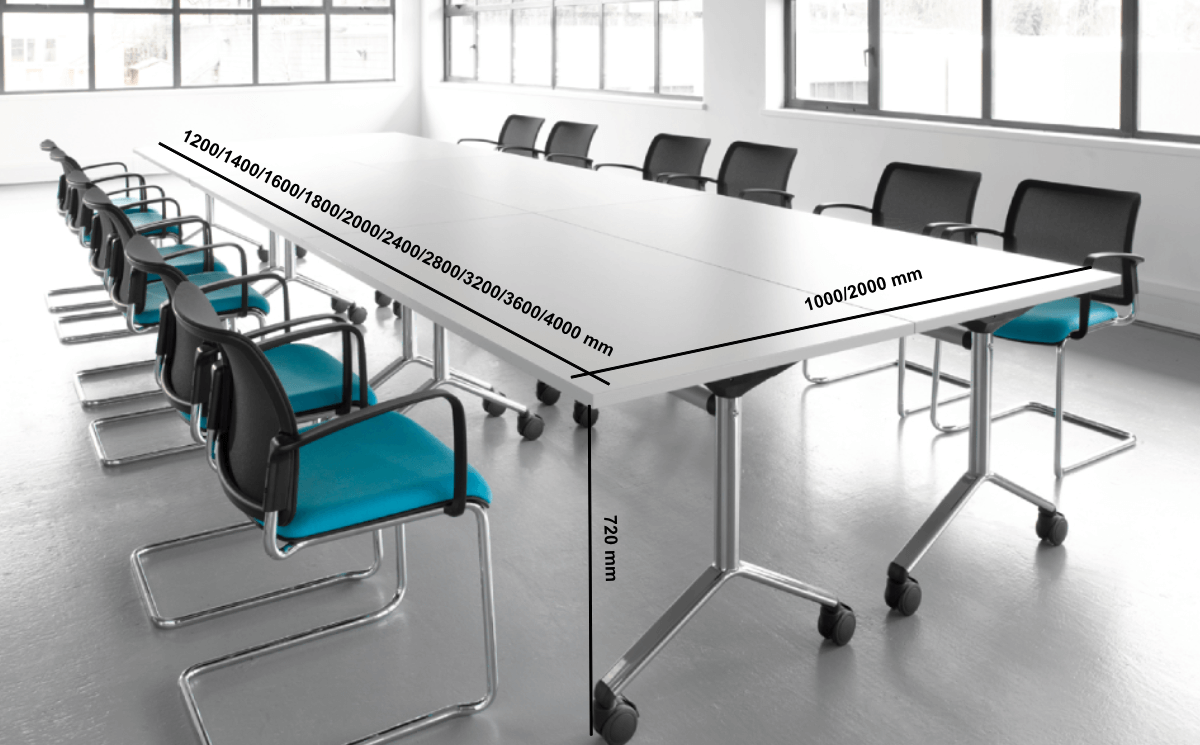 Venecia Foldable Meeting Table Dimensions Img