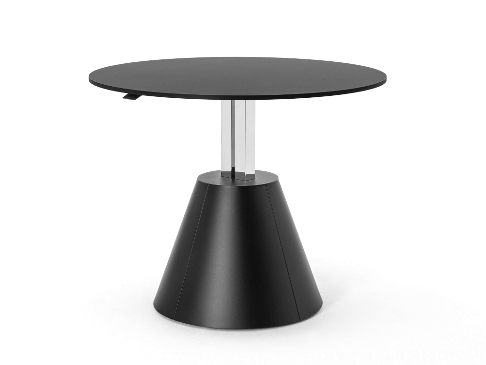 Fawida 1 Height Adjustment Round Meetingtable With Conical Base 01