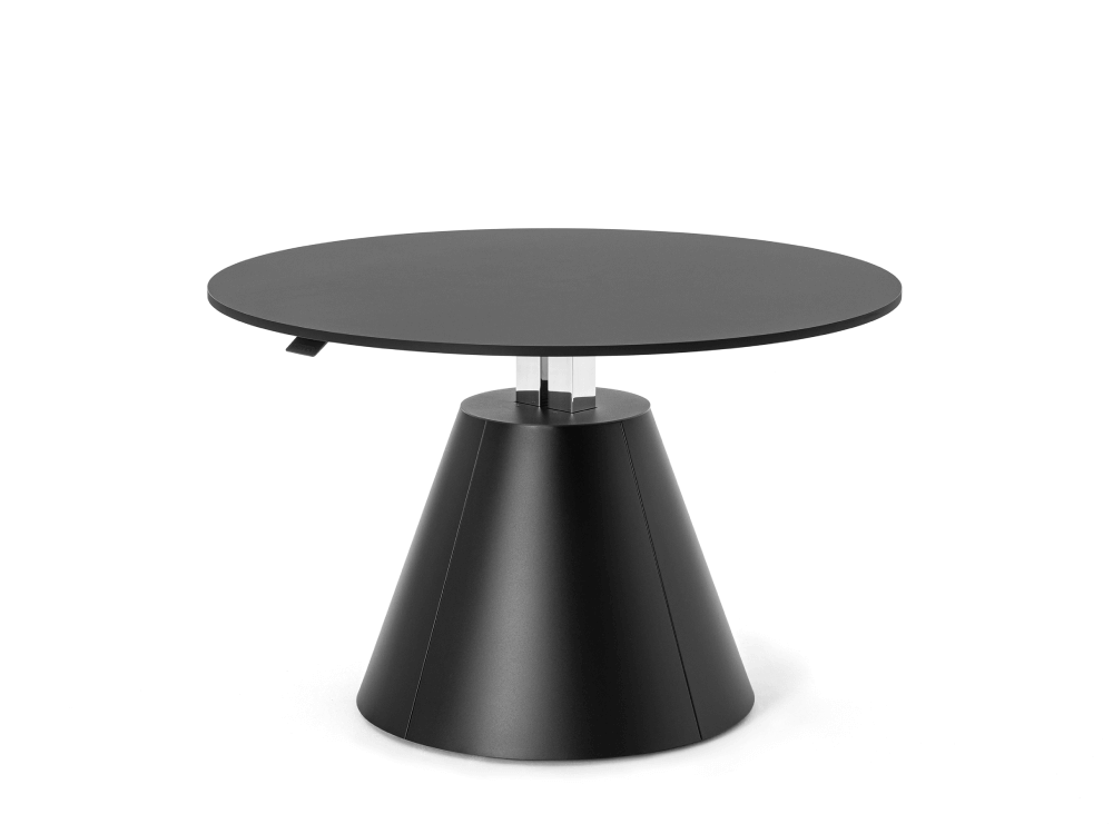 Fawida 1 Height Adjustment Round Meetingtable With Conical Base 02