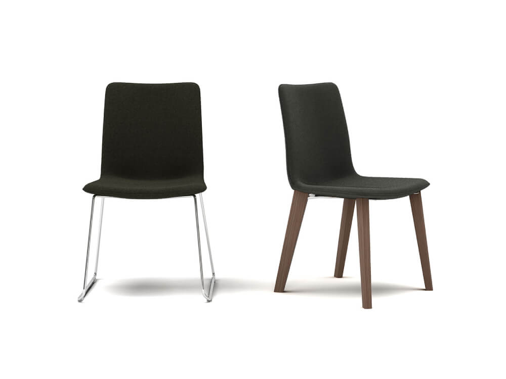 Omero Mutlipurpose Chair With Wooden Metal Legs 23