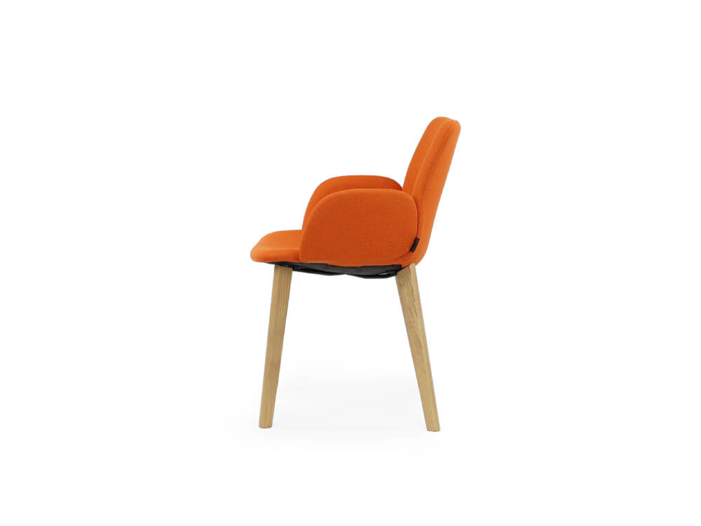 Omero Mutlipurpose Chair With Wooden Metal Legs 27