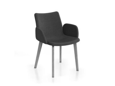 Omero Mutlipurpose Chair With Wooden Metal Legs 29