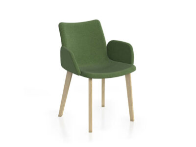 Omero Mutlipurpose Chair With Wooden Metal Legs 30