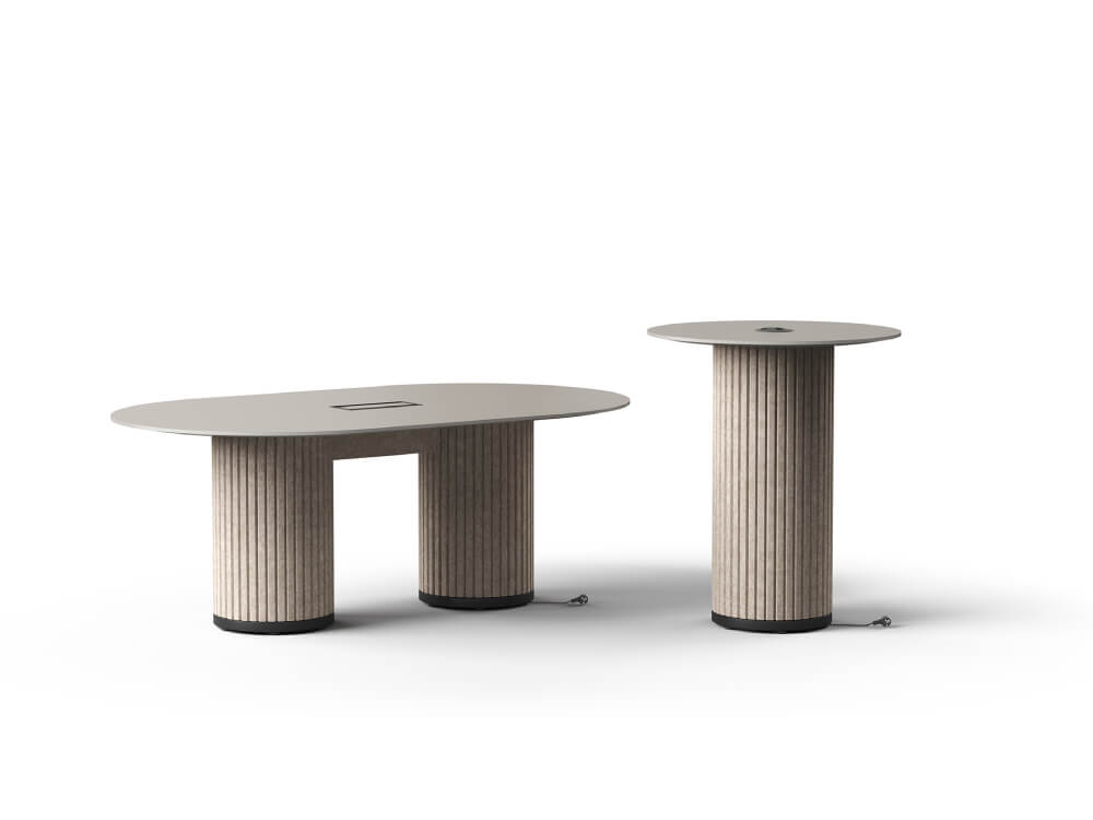 Patrizio Acoustic Columns Leg Meeting Table 4