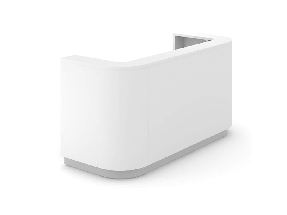 Valerio White Curved Reception Desk 02 Img