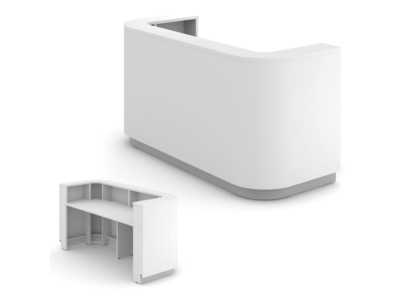 Valerio White Curved Reception Desk 03 Img