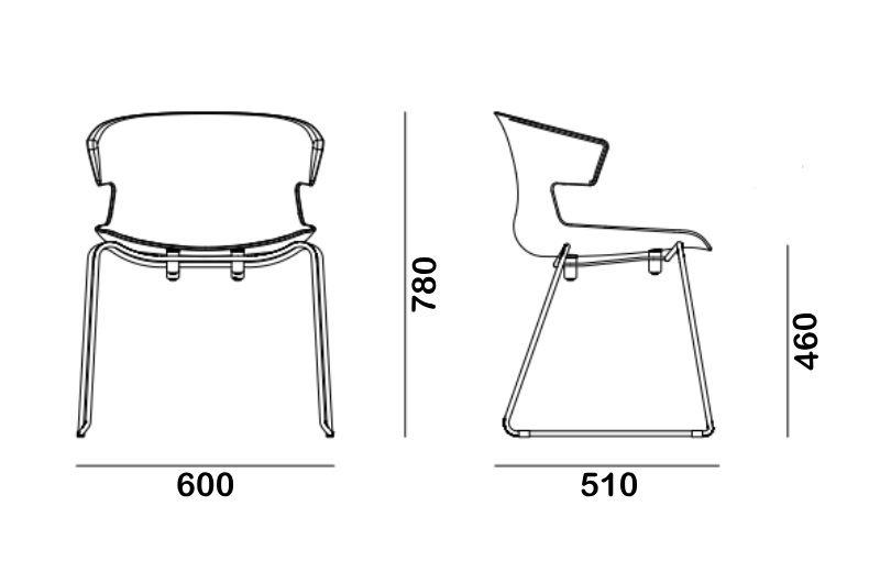 Infinity Meeting Room Chair Dimmssion Image (1)