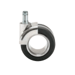 Ring Shaped Soft Black Chrome Castors Chrome (1)