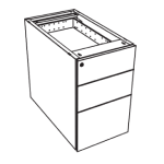 Eo 3 Drawer High Height Pedestal (1)