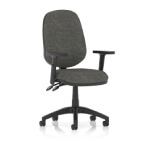 Esme – Multicolour Operator Office Chair Ha Arms Arms Charcole Fabric