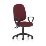 Esme – Multicolour Operator Office Chair Loop Arms Ginseng Chilli